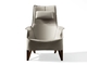 Removable MOBIUS Tan Leather Armchair , Luxury White Leather Armchair supplier
