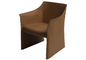 Office O CAP Fiberglass Arm Chair With Pigmented Leather Body supplier
