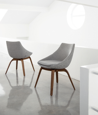 Penelope Porada Dining Chairs / Solid Canaletta Walnut Porada Furniture Italy supplier