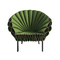 Modern contemporary Peacock Chair by Dror for cappellini  in fabric and leather with metal frame finish supplier