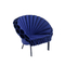 Modern contemporary Peacock Chair by Dror for cappellini  in fabric and leather with metal frame finish supplier